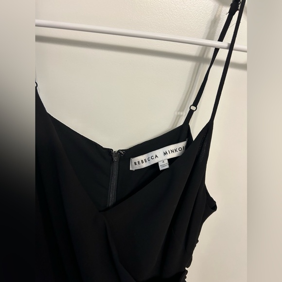 Rebecca Minkoff Kinsley Black Runched Mini Dress - Picture 4 of 9